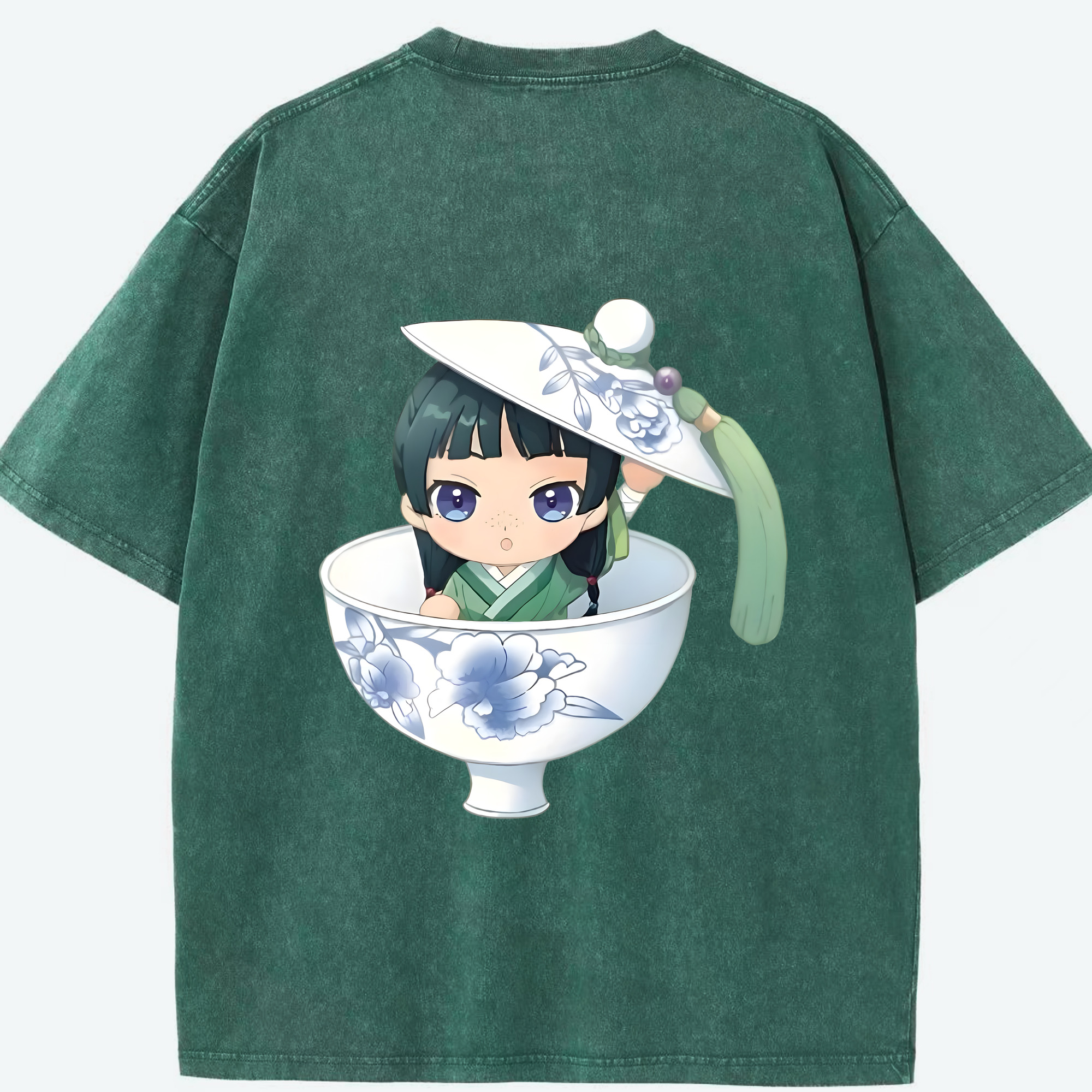 （画像用） 薬屋のひとりごと The Apothecary Diaries 綿100% ヴィンテージ風 半袖Tシャツ（背面プリント）